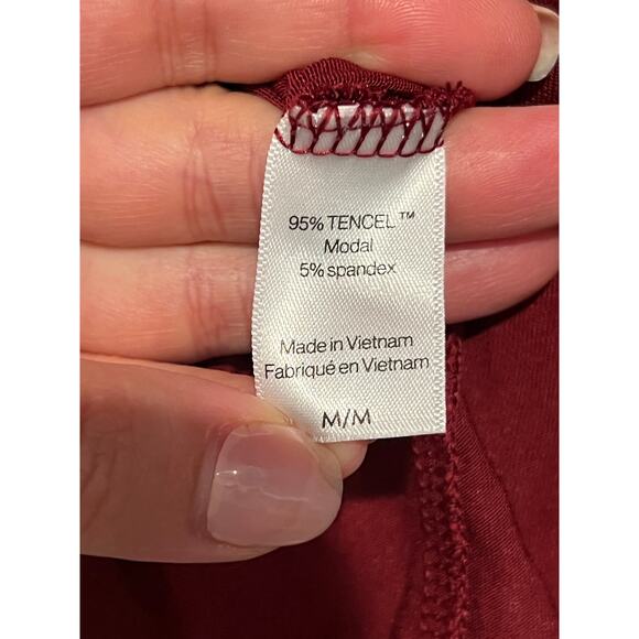 Eberjey Gisele TENCEL Modal Long PJ Top red size M - Picture 5 of 5